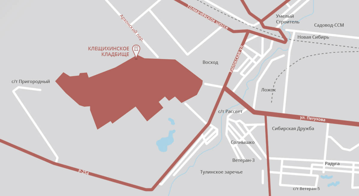 Карта ишеевского кладбища с номерами участков