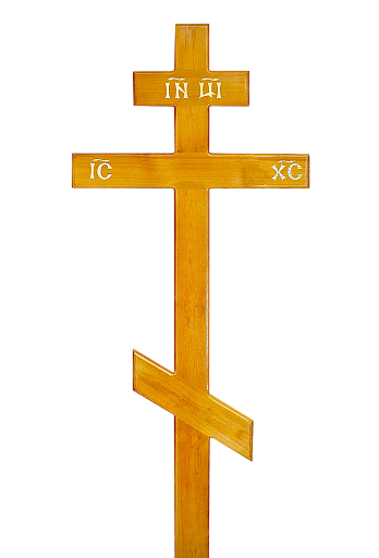 Крест из сосны на могилу (светлый)